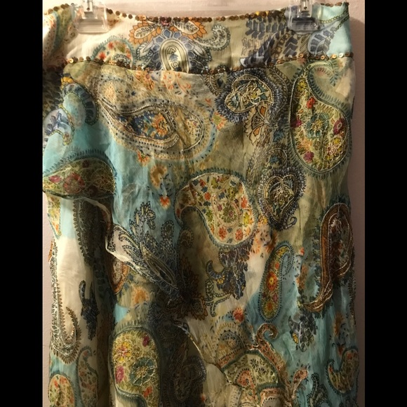 Derhy Sequinned midi Skirt Condition like New - Picture 6 of 14